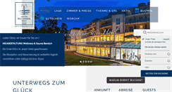 Desktop Screenshot of binz-therme.de