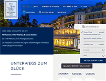 Tablet Screenshot of binz-therme.de